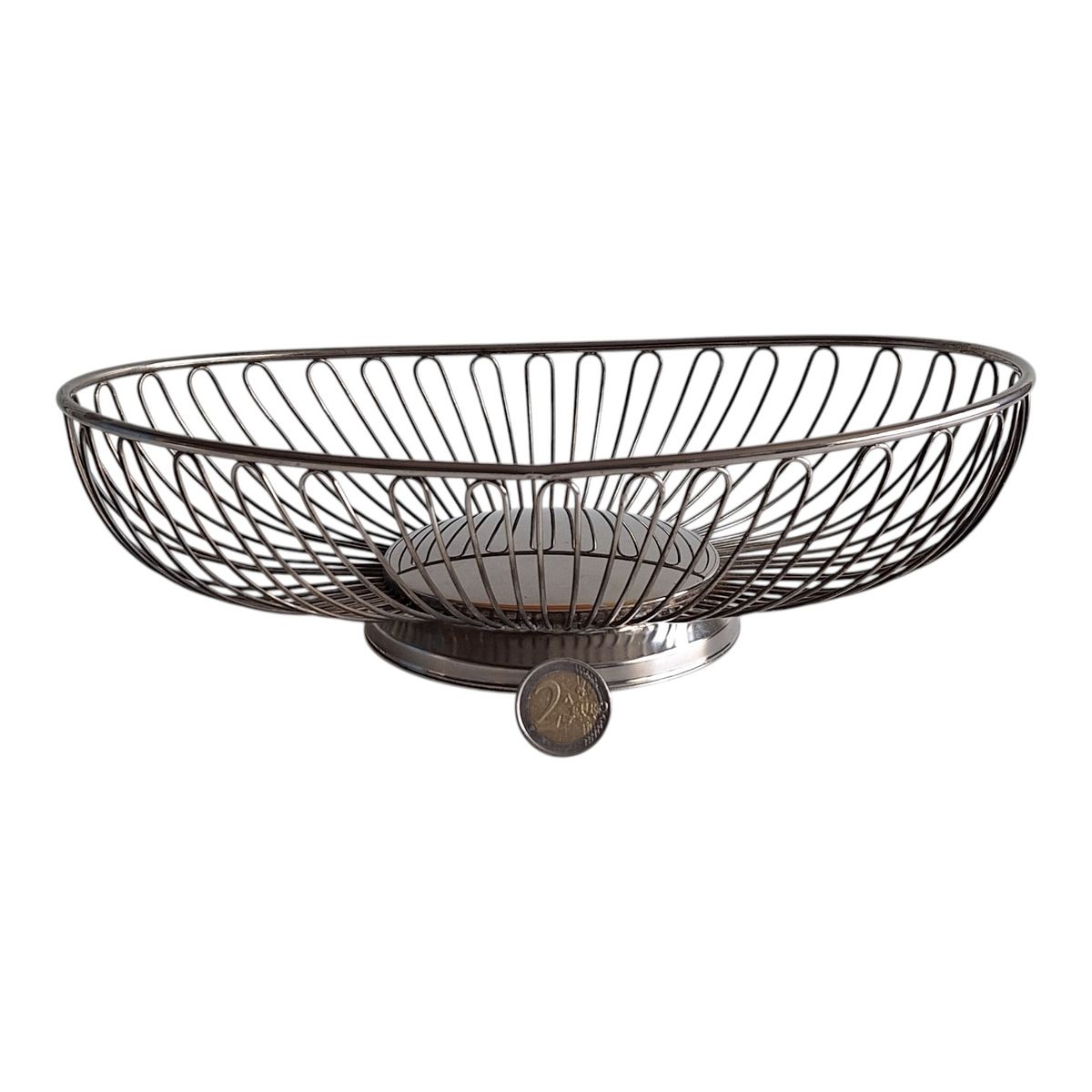 Zilverkleurig Metalen Brood- Of Fruitmand image 10