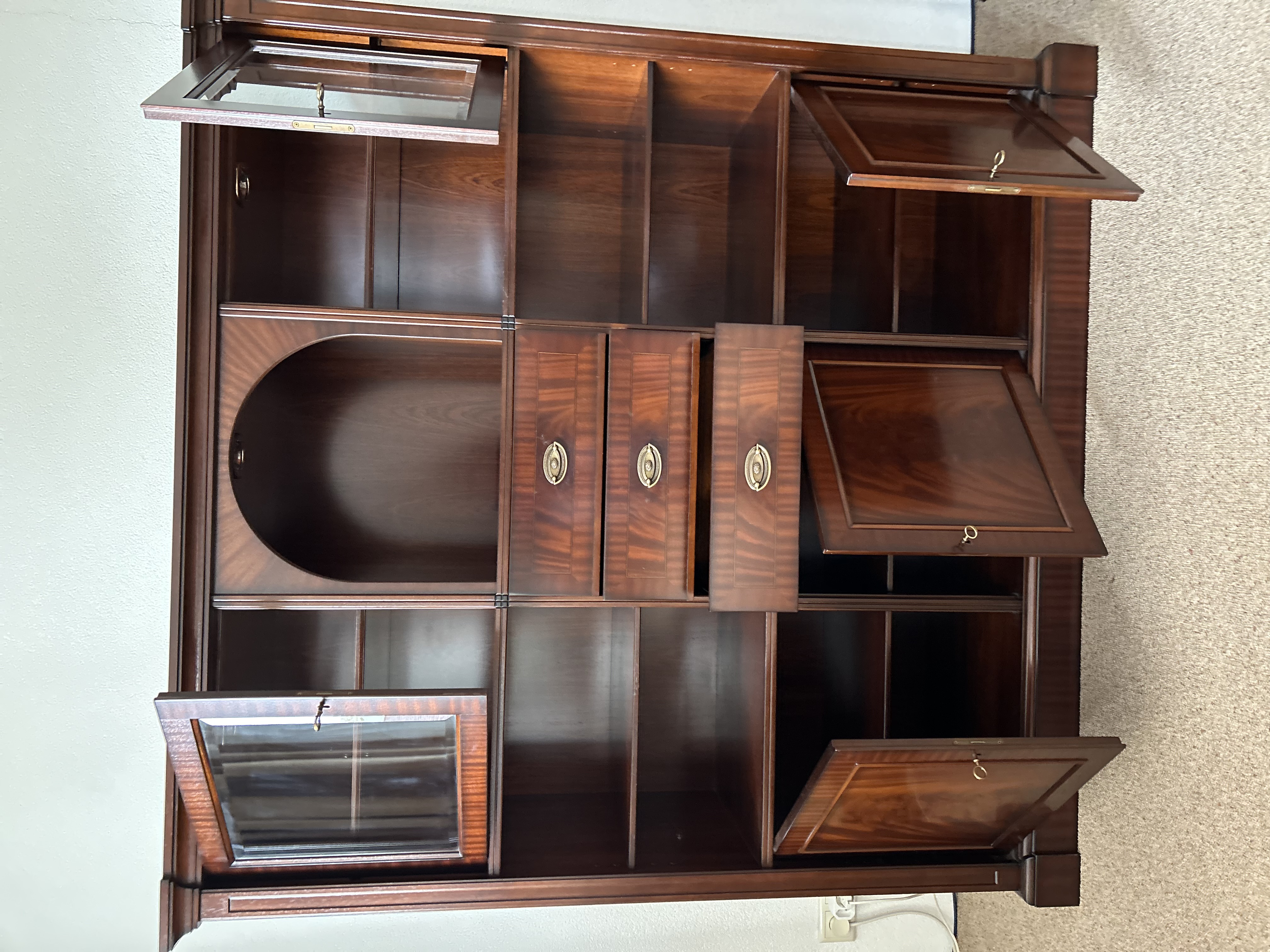 Vitrine Kast Mahonie image 4