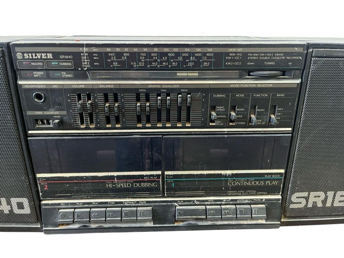 Vintage Cassette Radio Boombox Sr1840 image 9