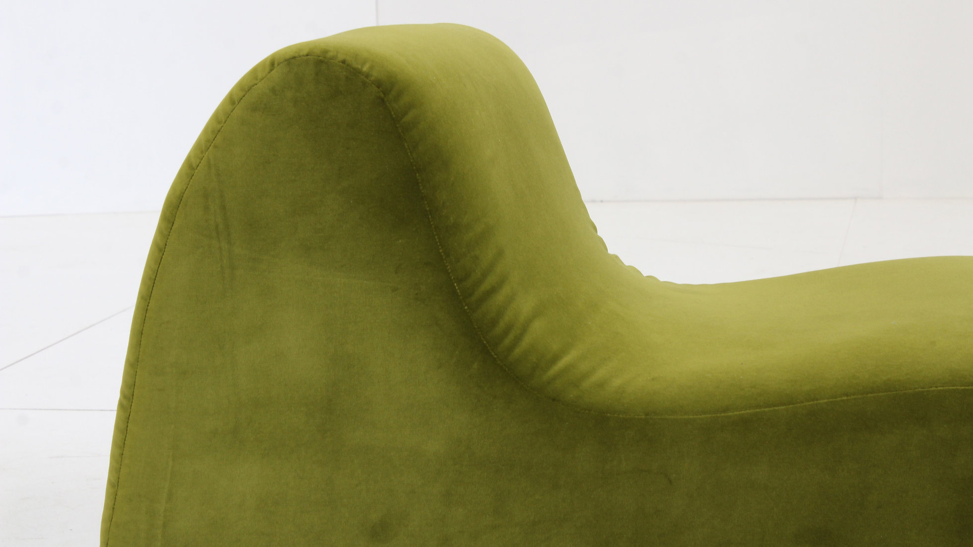 Vintage Groen Velours Fauteuil Italië , 1970S image 8