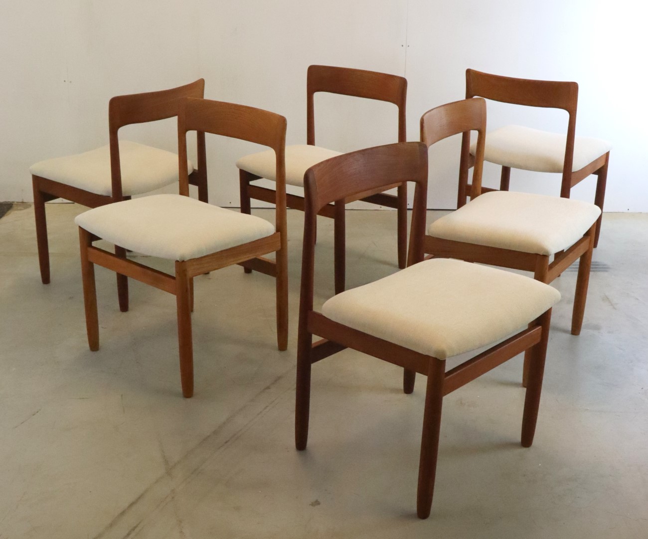 Set 6 A. Younger Stoelen Eetkamerstoelen Vintage Reupholstered image 2