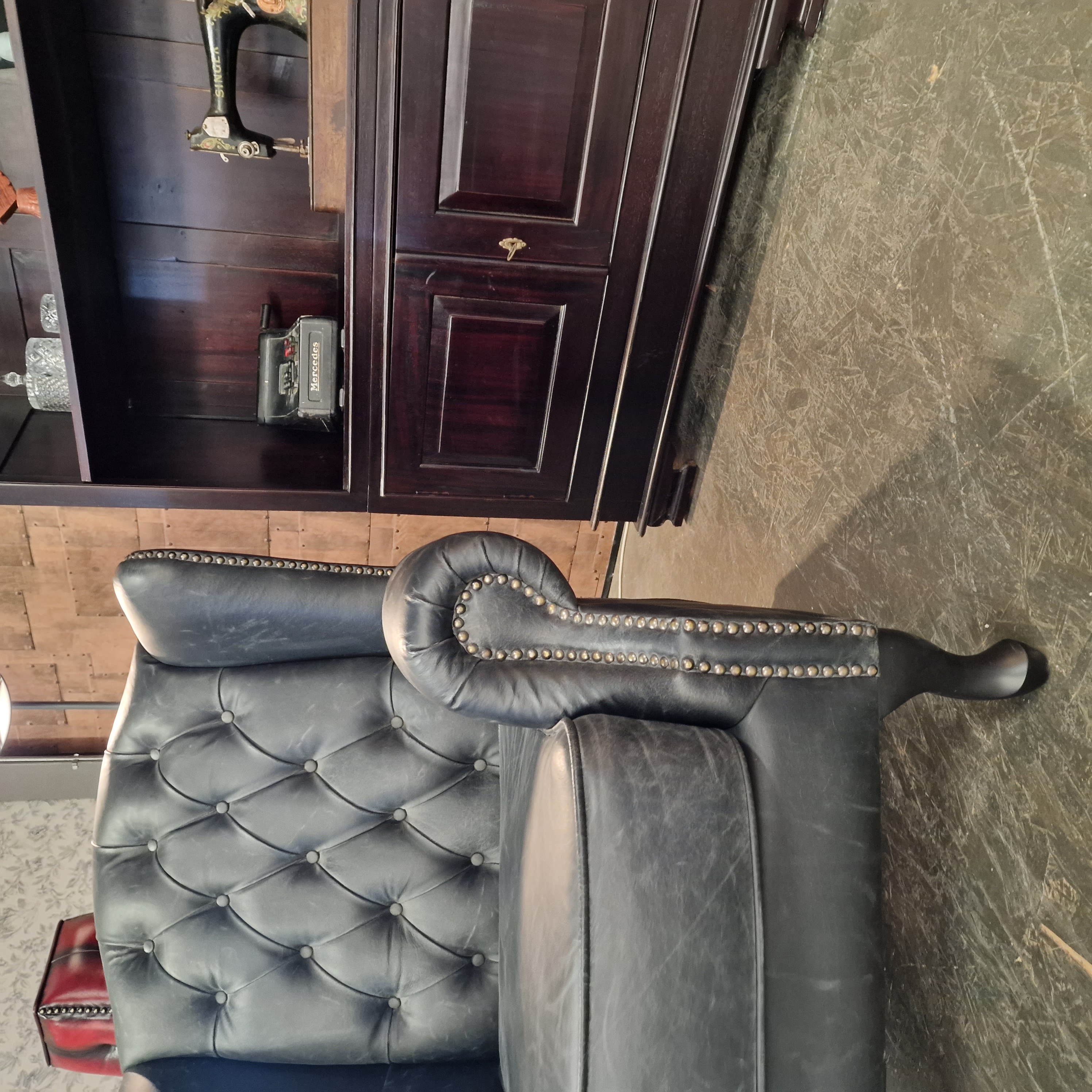 Chesterfield Lord Fauteuil - Vintage Grijs image 5