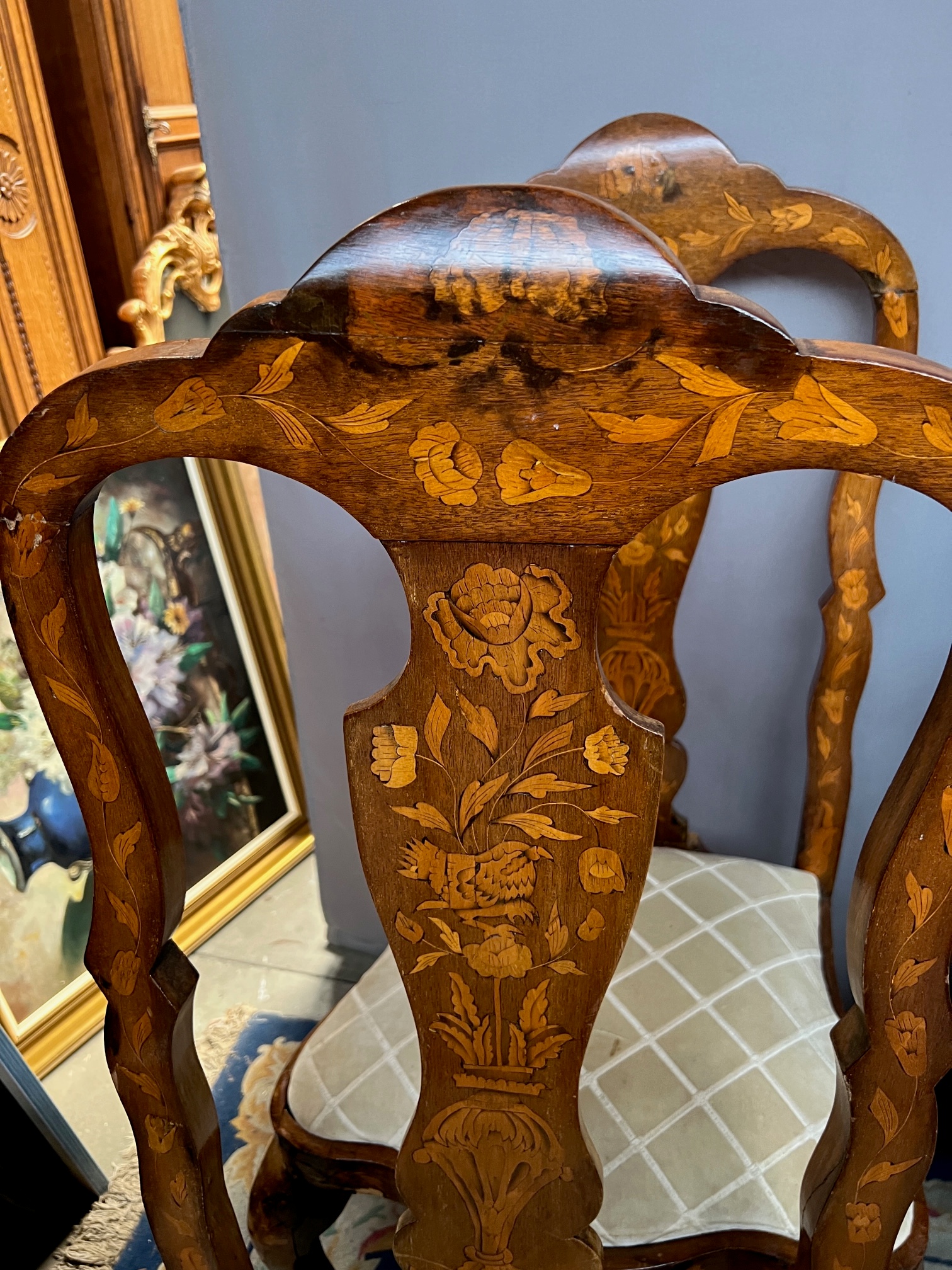 Set Van Twee Fauteuils En Zes Stoelen. image 11