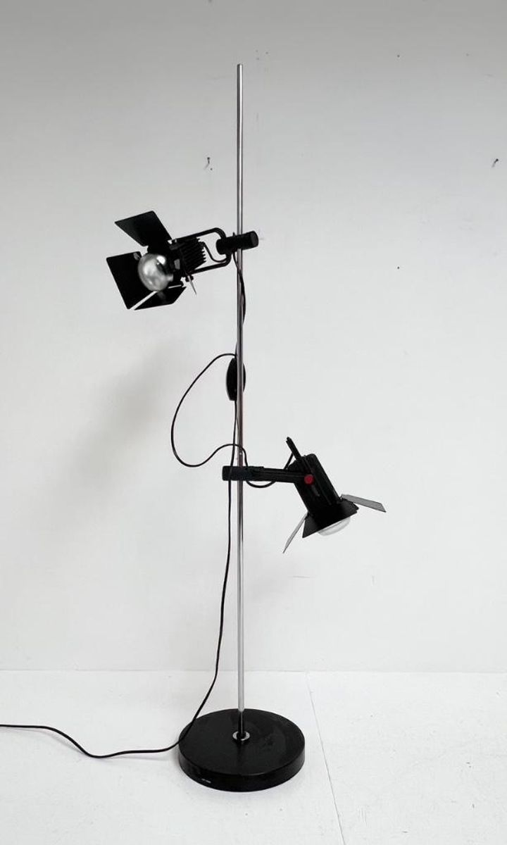 Zwartkleurige Vintage Vloerlamp, 1970’s image 2