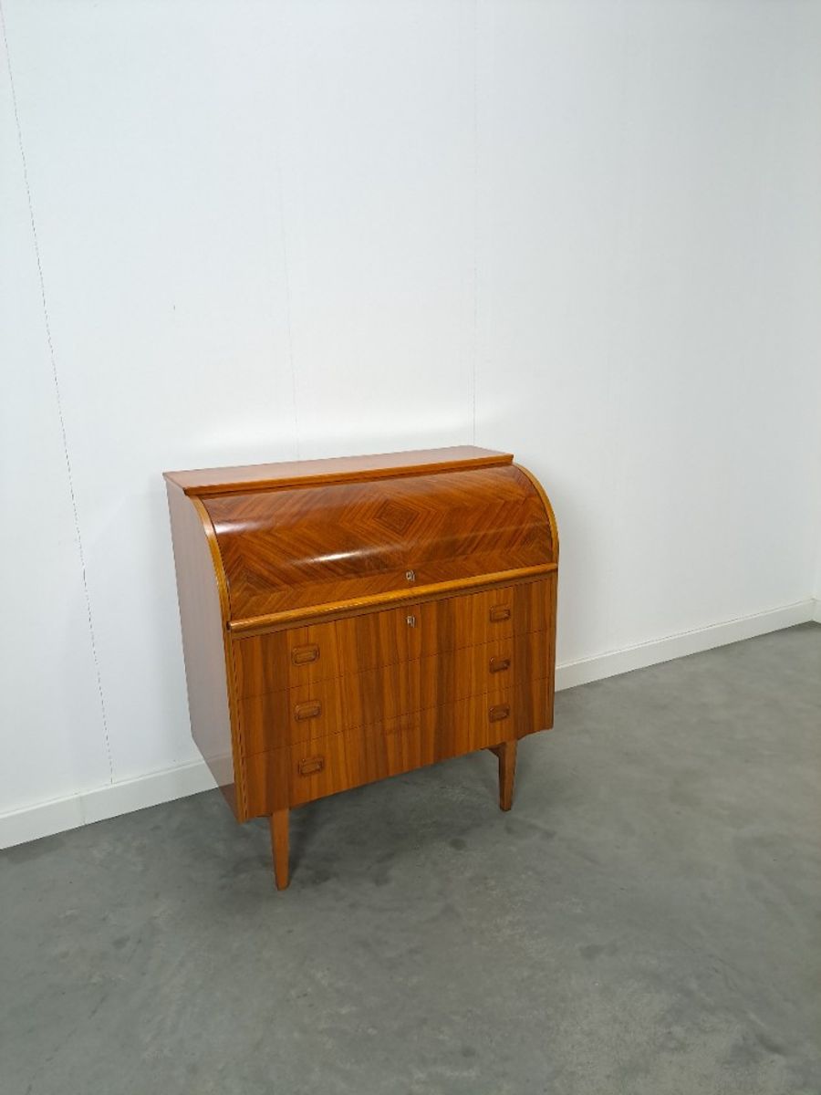 Secretaire Bureau Uit Zweden Met Lades, Scandinavisch Bureau image 9