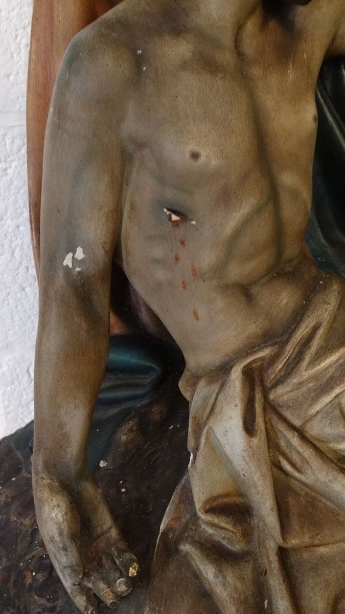 Groot Pieta Beeld Van Ch. Proost Sartini Antwerpen. image 7