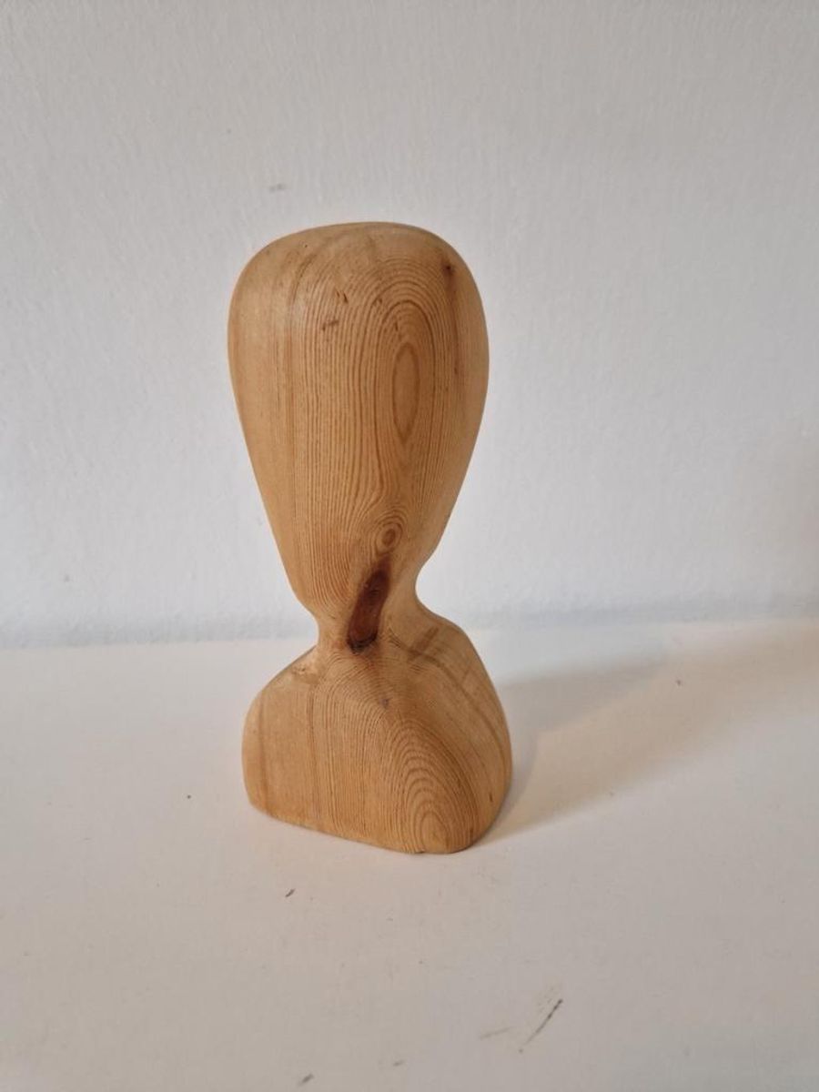 Vintage Houten Buste Beeldje Houtsnijwerk image 3
