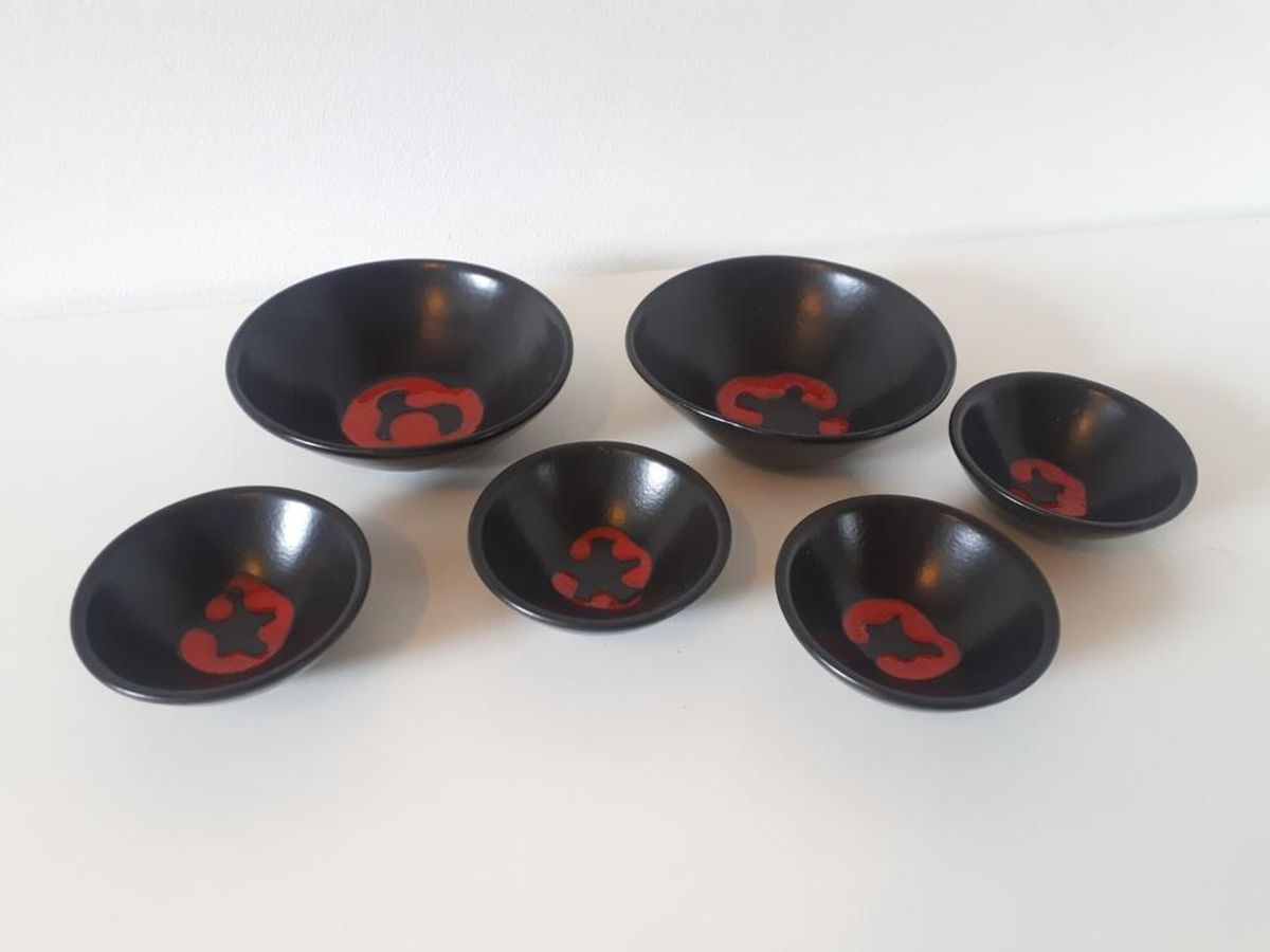 Vintage Schalen Set Pinda Schaaltje Jaren 60 Keramiek image 4