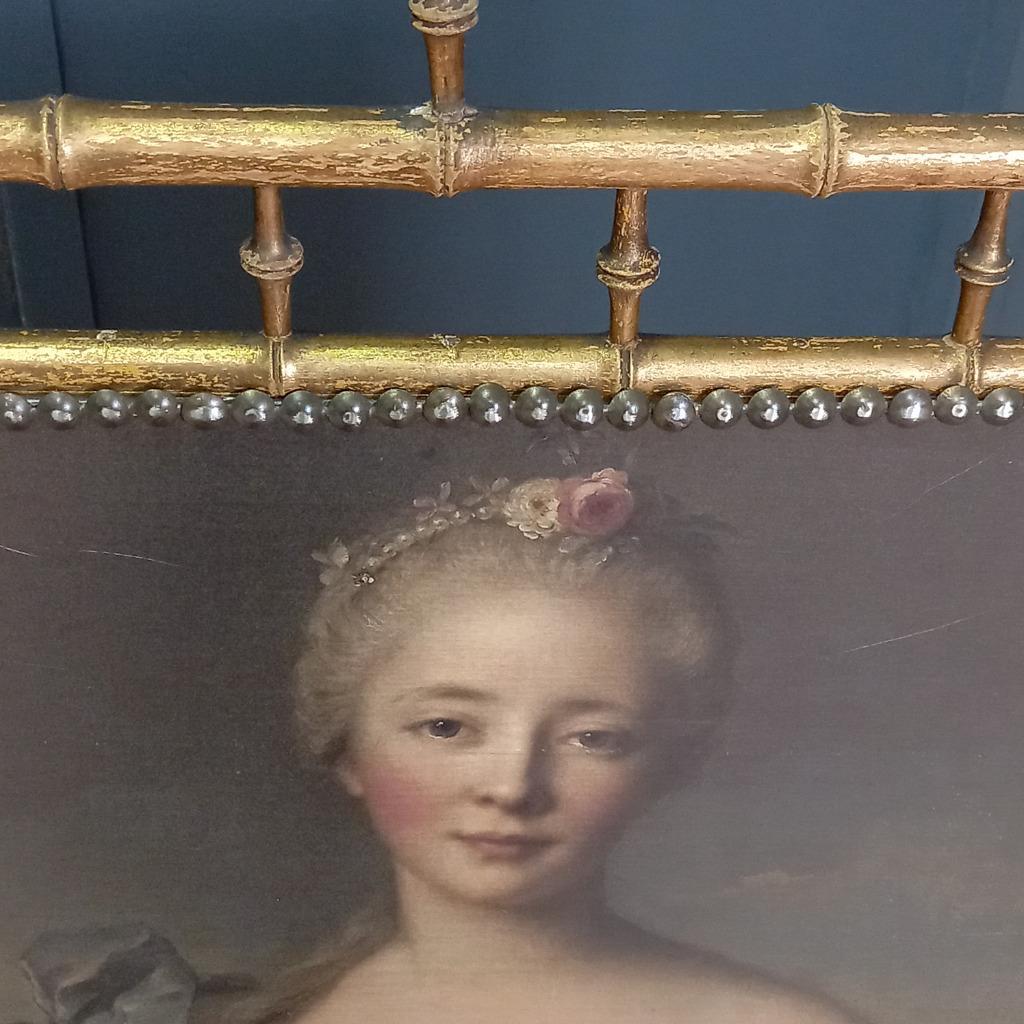 Schitterende Sleets Verguld Antiek Haardscherm image 9