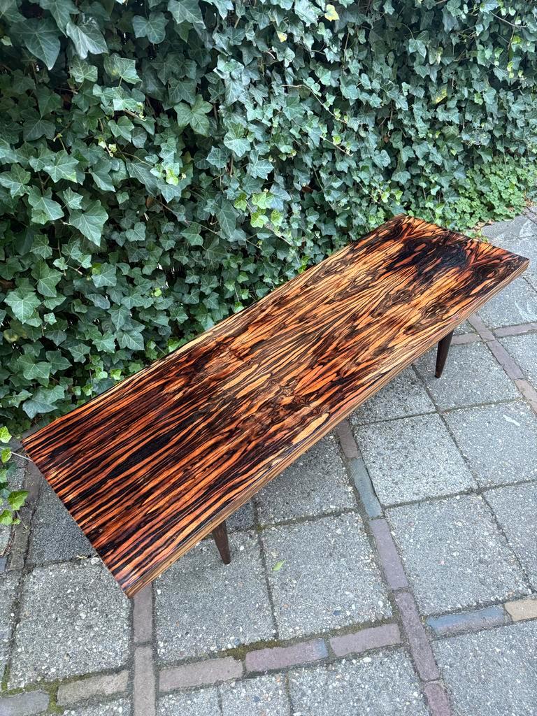 Macassar Ebbenhout Salontafel, Deens Design ‘50/‘60 Vintage image 6