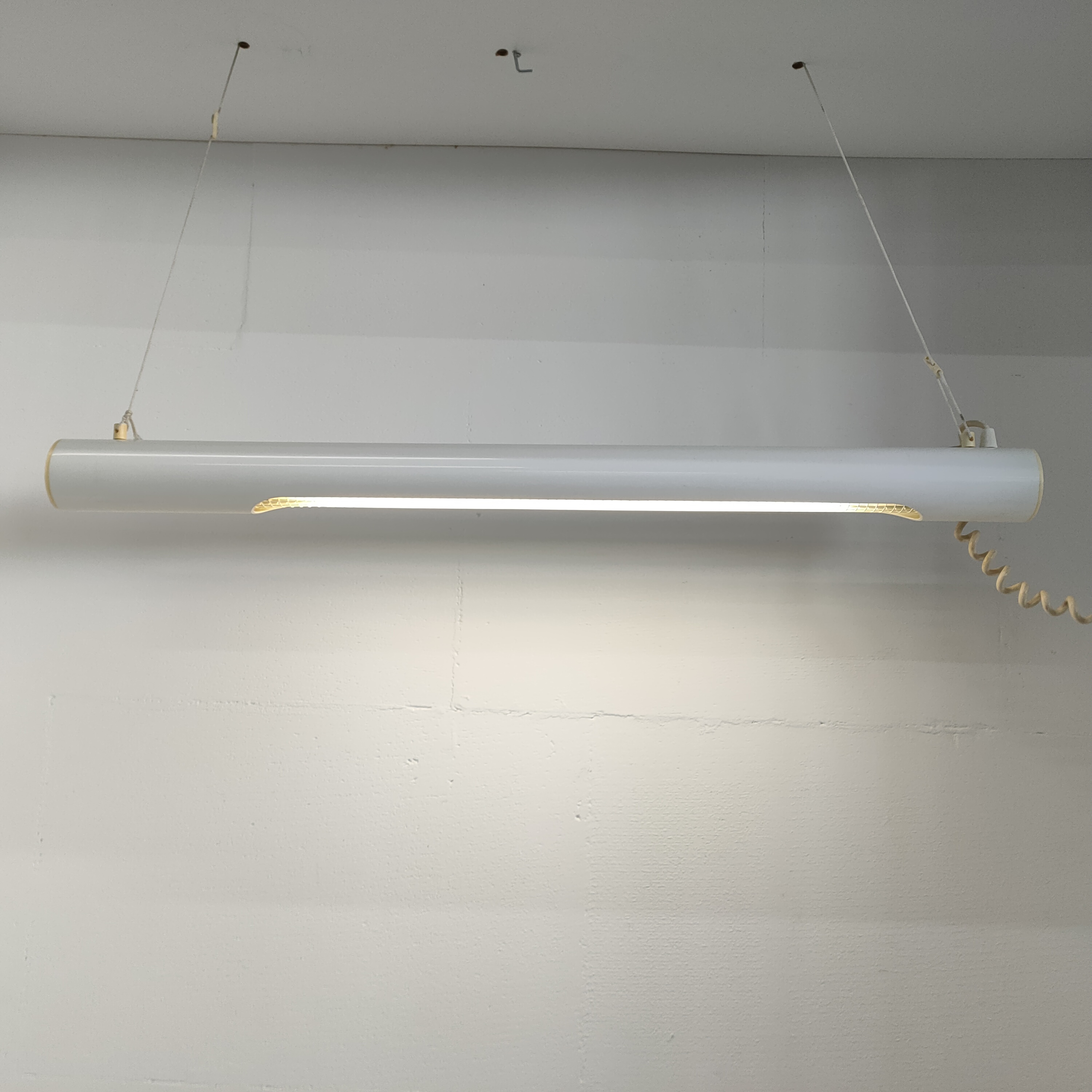 Massive Design Fluorescente Tube Lamp (jaren 70/80, Wit) image 8