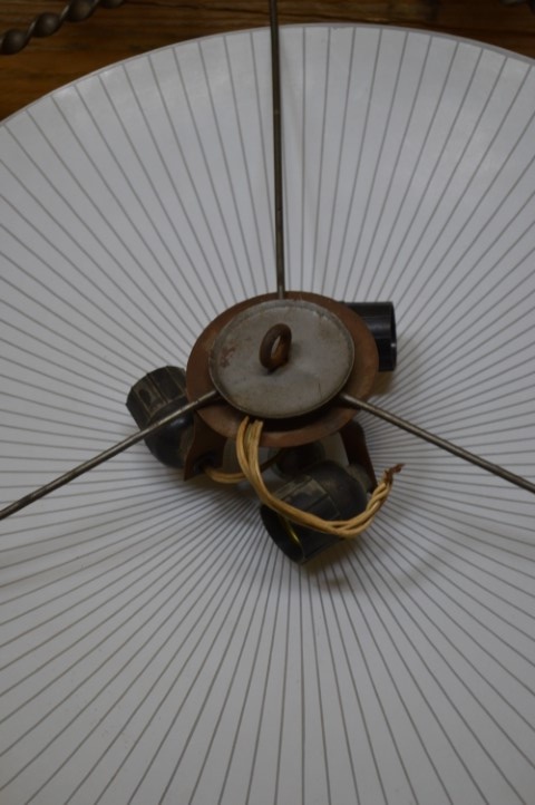Grote Plafondlamp Metaal Met Glas image 7