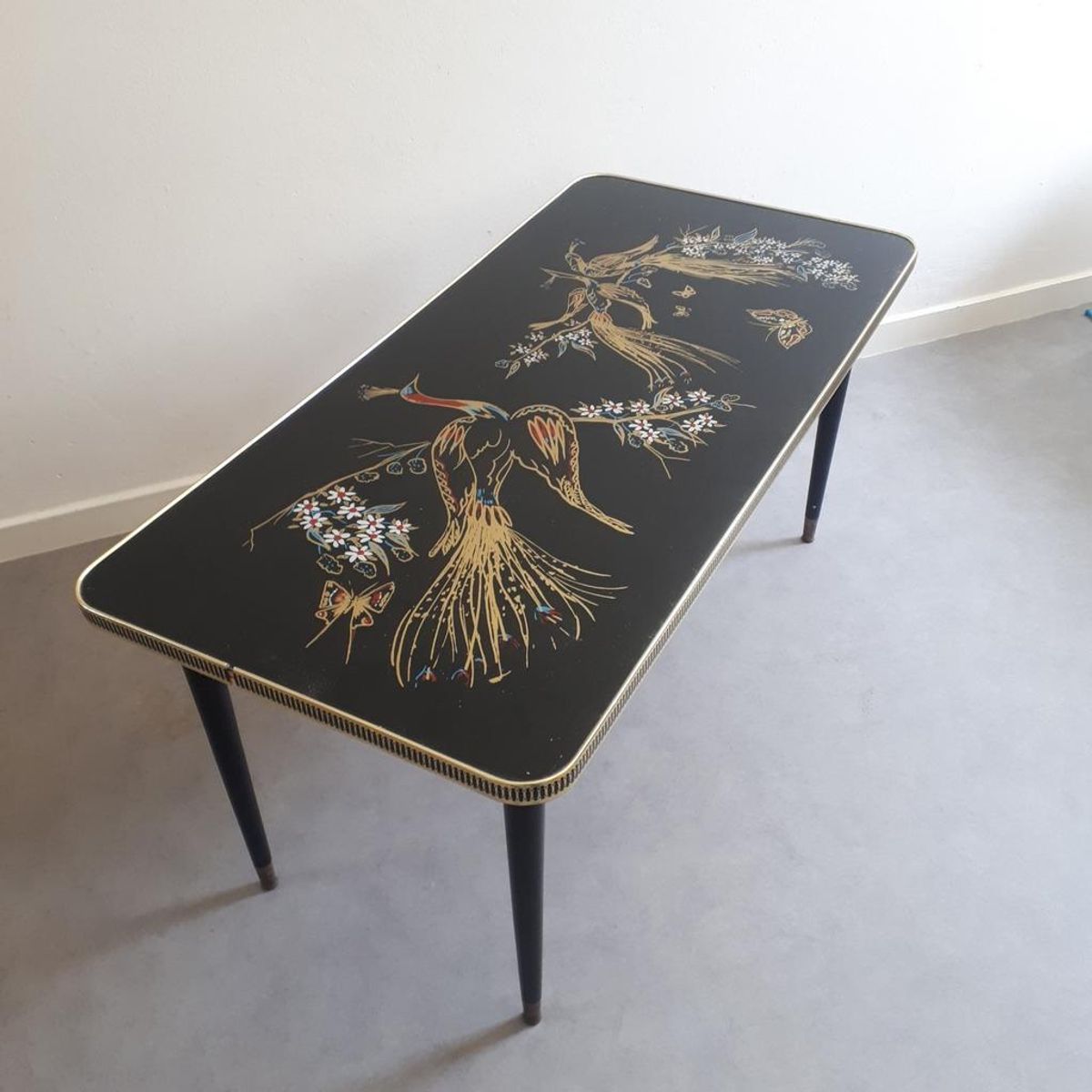 Jaren 50 Vintage Salontafel Fifties Pauw Coffeetable Tafel image 2