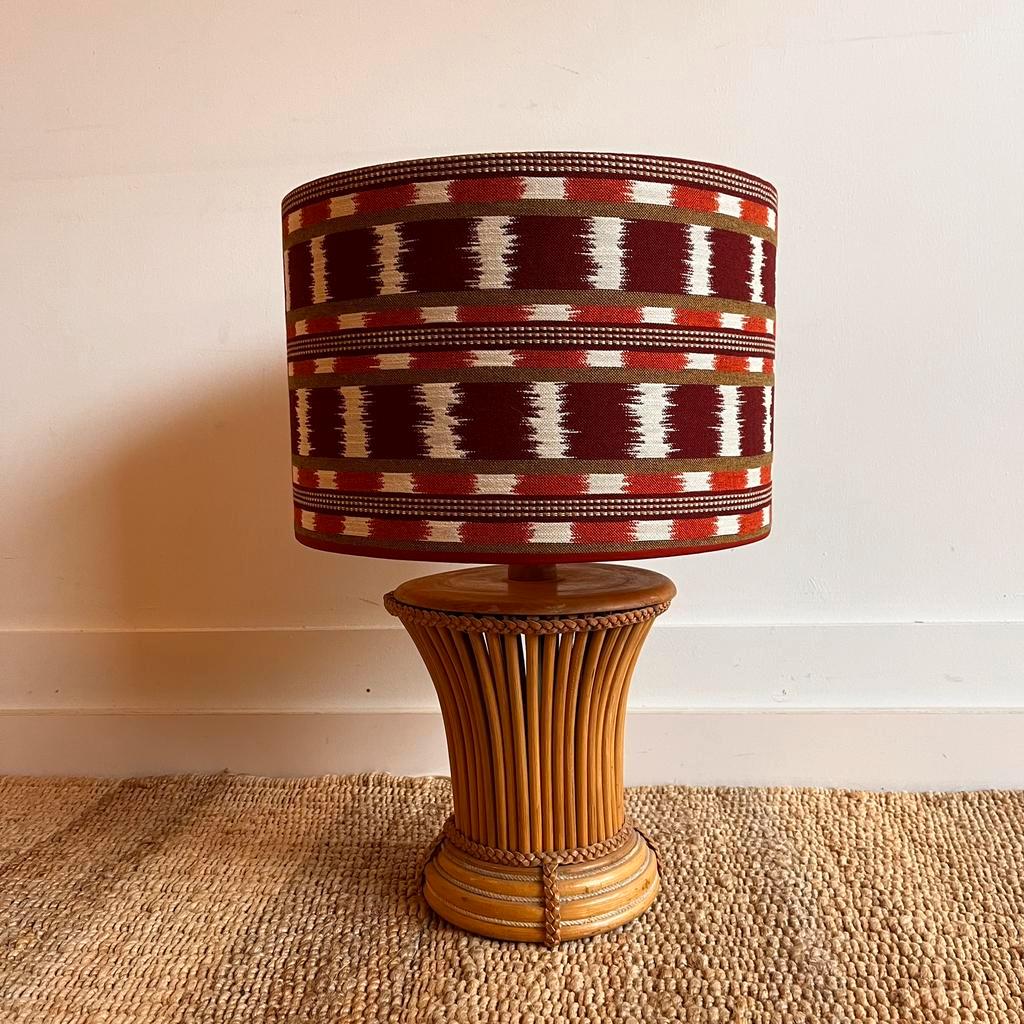 Mid Century Bamboe Rotan Italiaans Design Lampvoet Vintage image 17