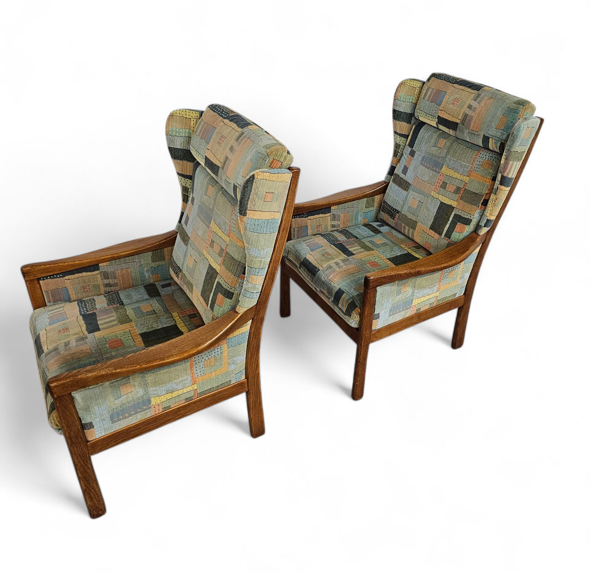 2 X Casala Wingback / Lounge / Armchair In Top Condition / 4 Small Cushions / 1960s image 10