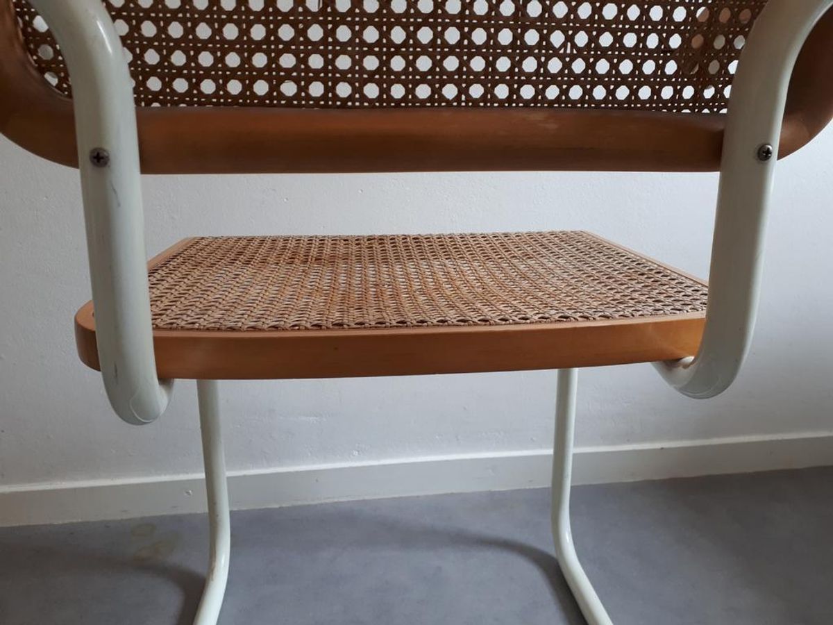 * Vintage Cesca Stoel Marcel Breuer Stijl Webbing Bureaustoel - Tnc3 image 8