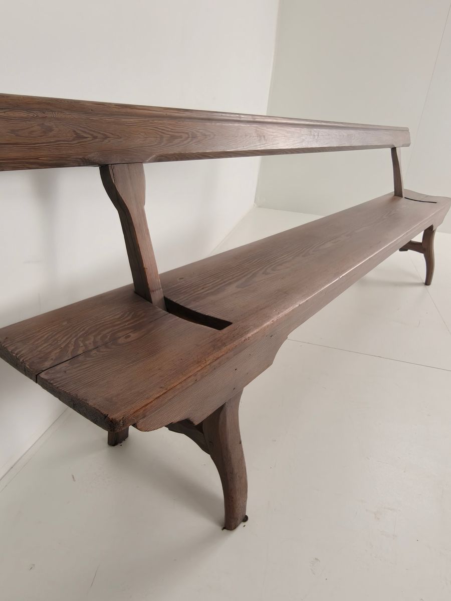 Victoriaanse Spoorwegbank Hout – Zeldzaam Ontwerp Met Omkeerbare Rugleuning image 6