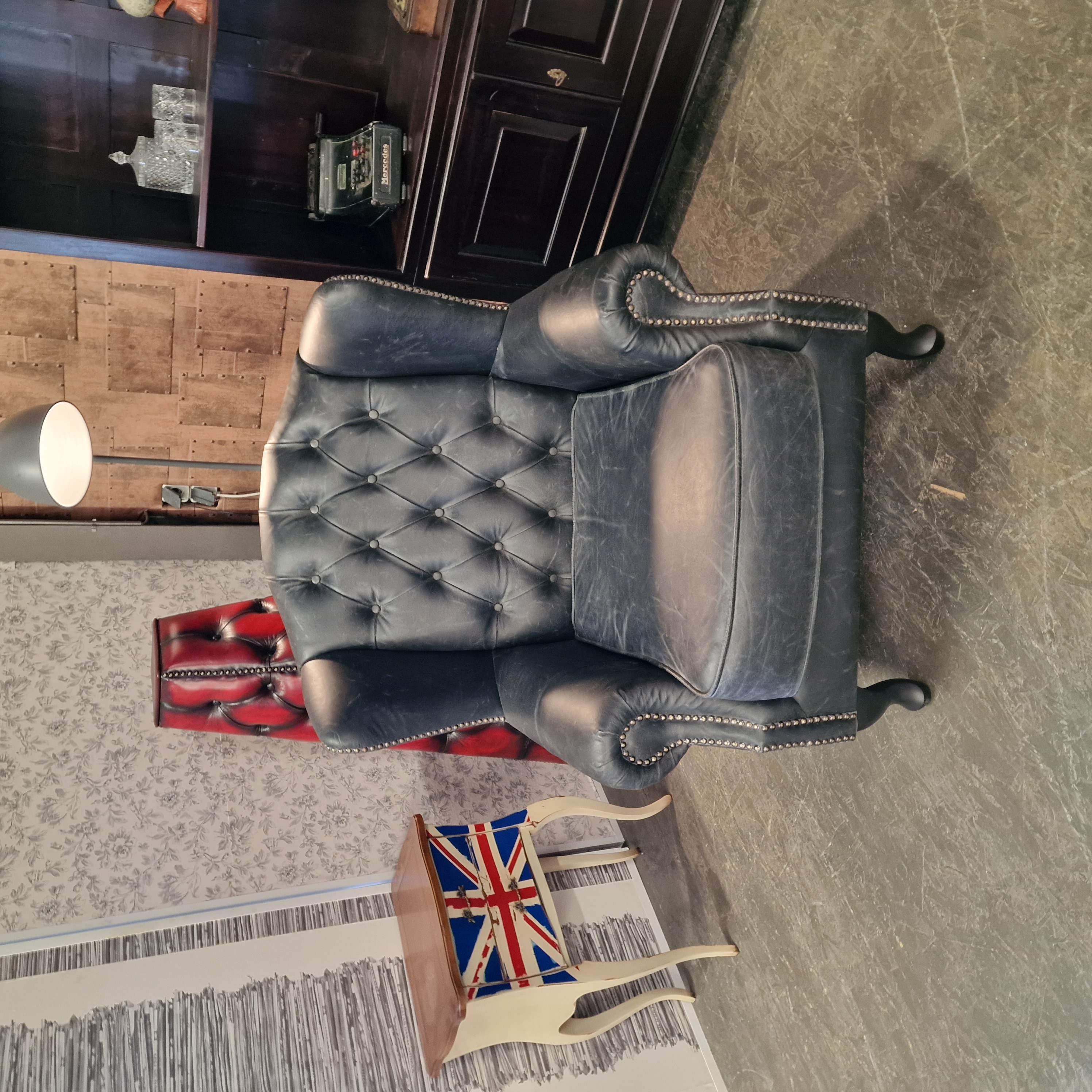 Chesterfield Lord Fauteuil - Vintage Grijs image 3