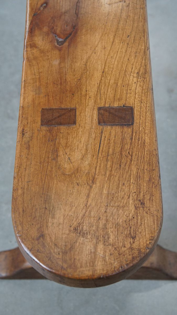 Stijlvolle En Tijdloze Antieke Halbank/ Bank Voor Aan De Eettafel Met Een Mooi Patina image 10