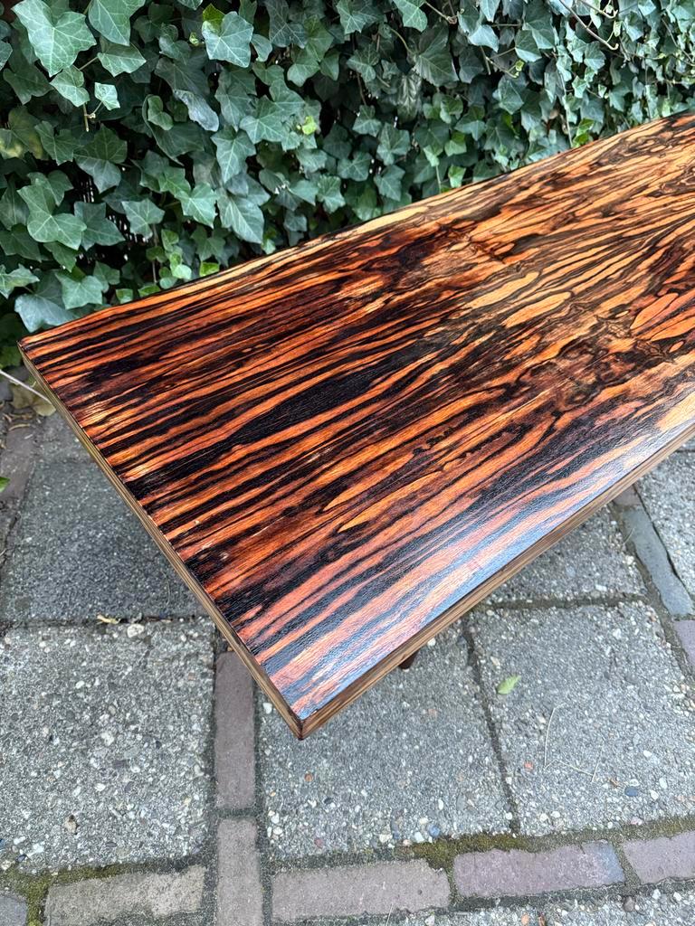 Macassar Ebbenhout Salontafel, Deens Design ‘50/‘60 Vintage image 5