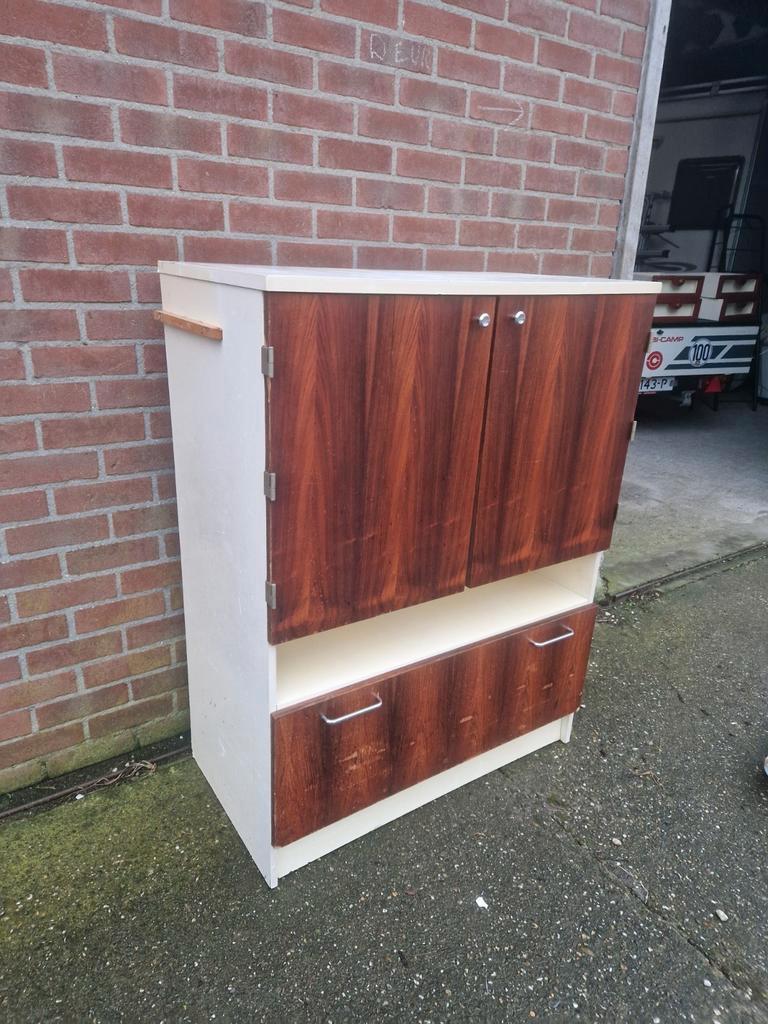 Jaren 70 Palissander Fineer Kast Vintage Design. image 3