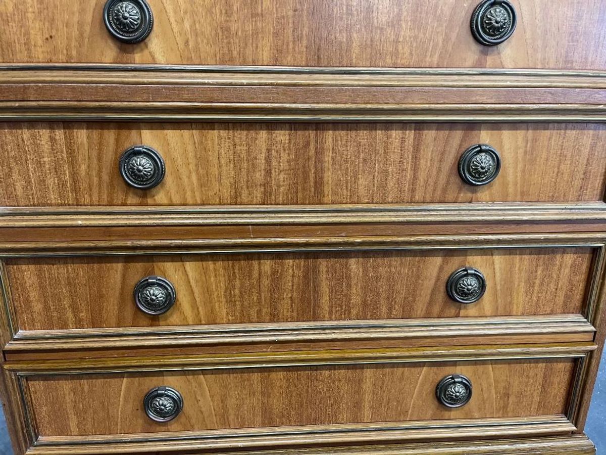 Vintage Mini Ladekast / Houten Commode image 13