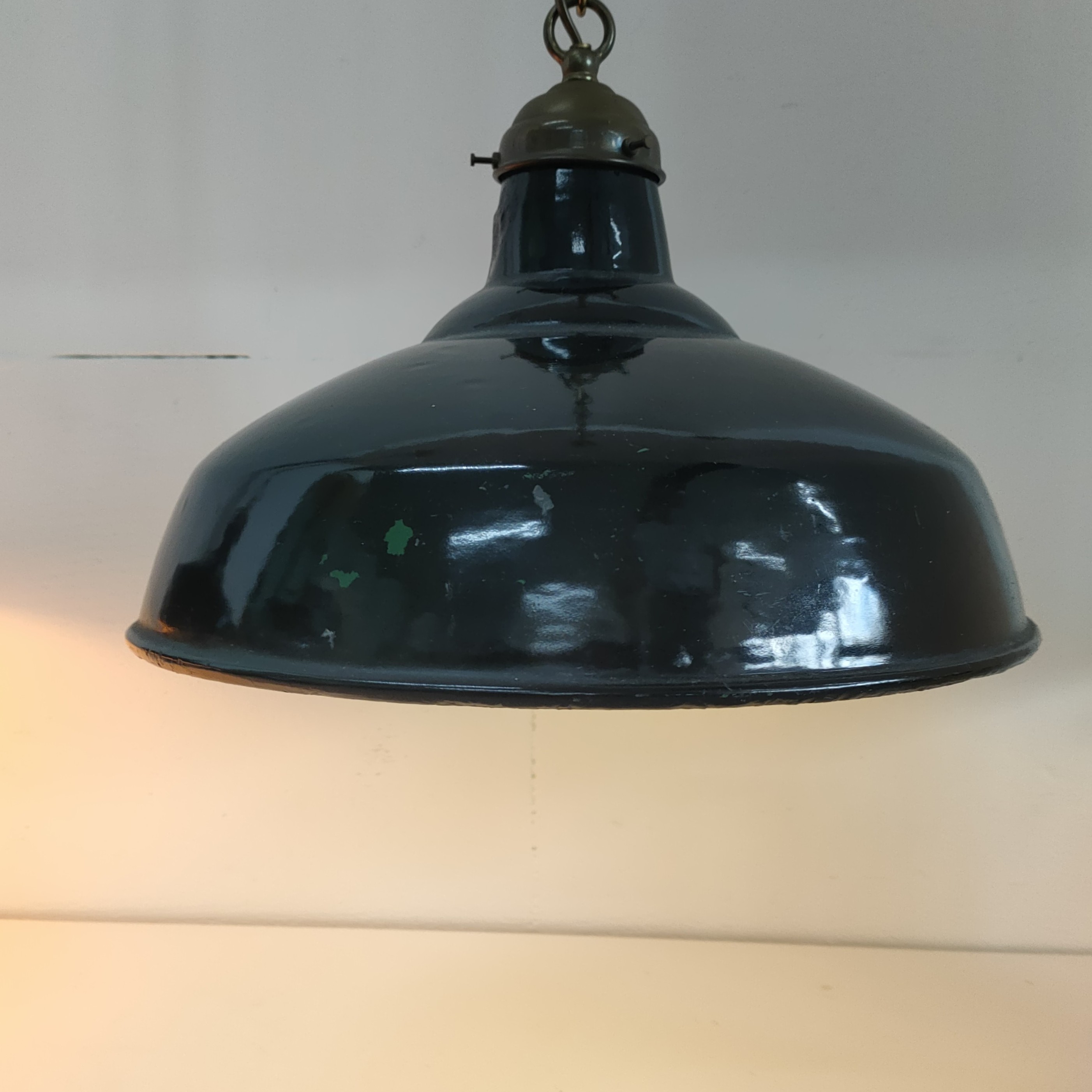 Industriële Vintage Cafe/plafondlamp Metaal/emaille image 5