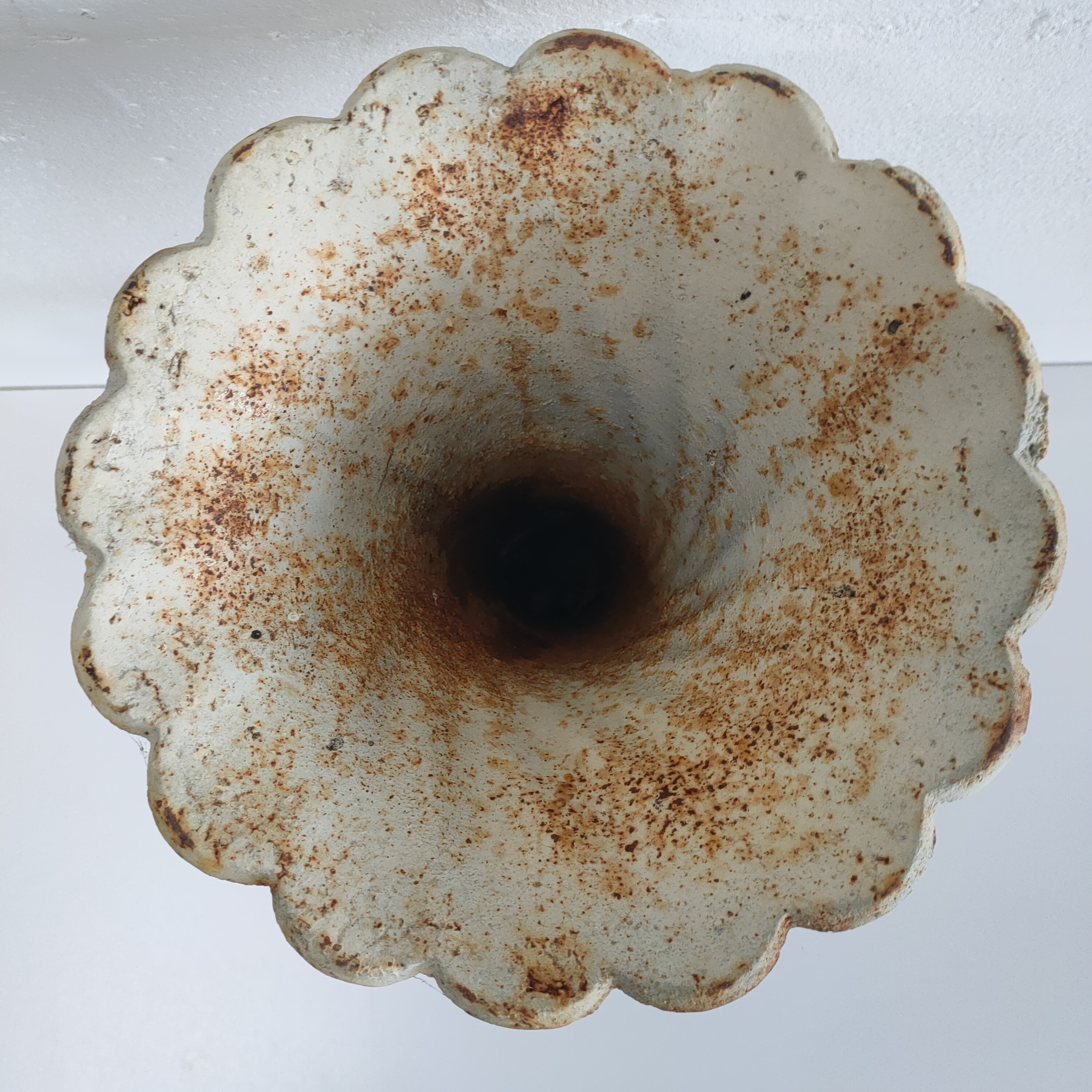 Gietijzeren Tuinvaas Creme Wit image 7