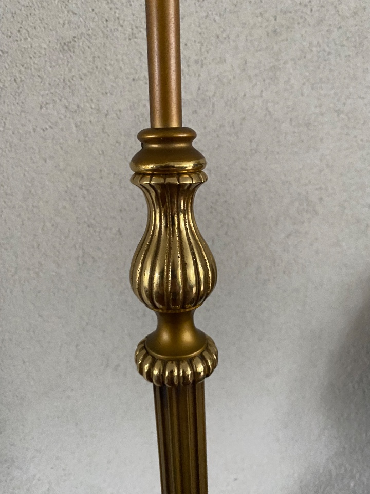 Klassieke Vintage Messing Rococo Vloerlamp image 2