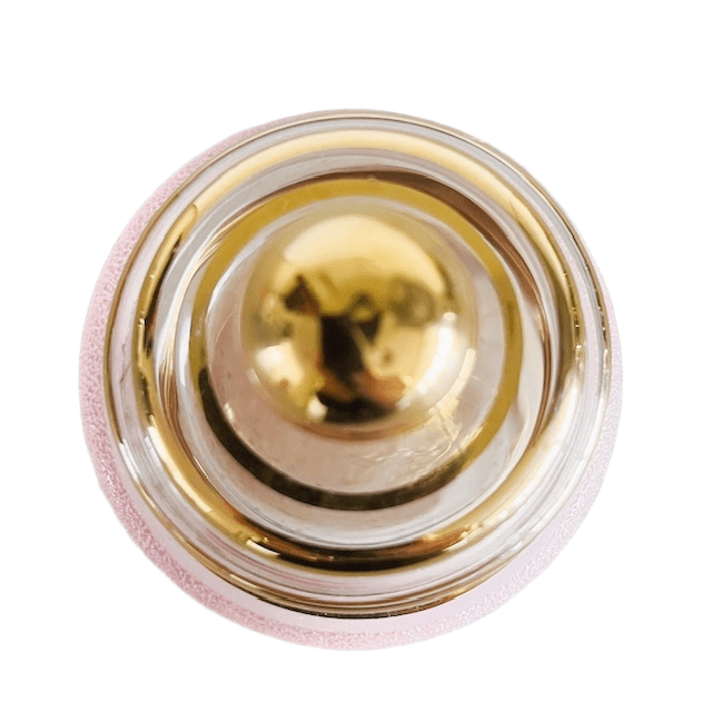 Artdeco Poederdoos Roze Gesuikerd Glas Sieradendoosje 1950’s image 5