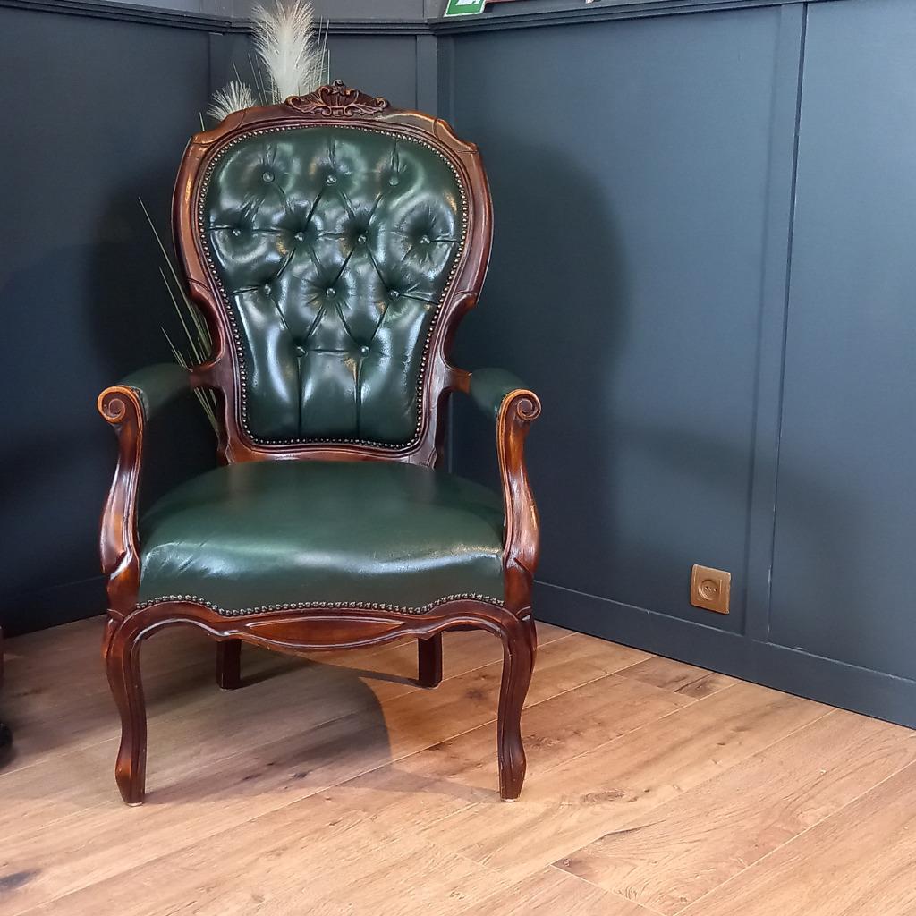 Antieke Chesterfield Dames Armfauteuil image 7