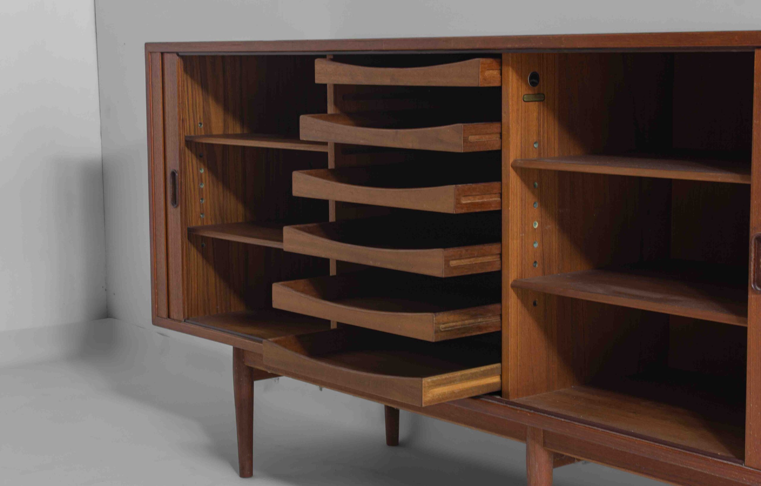 Zeldaam Mid-century Dressoir Van Arne Vodder, Denemarken 1950 image 14