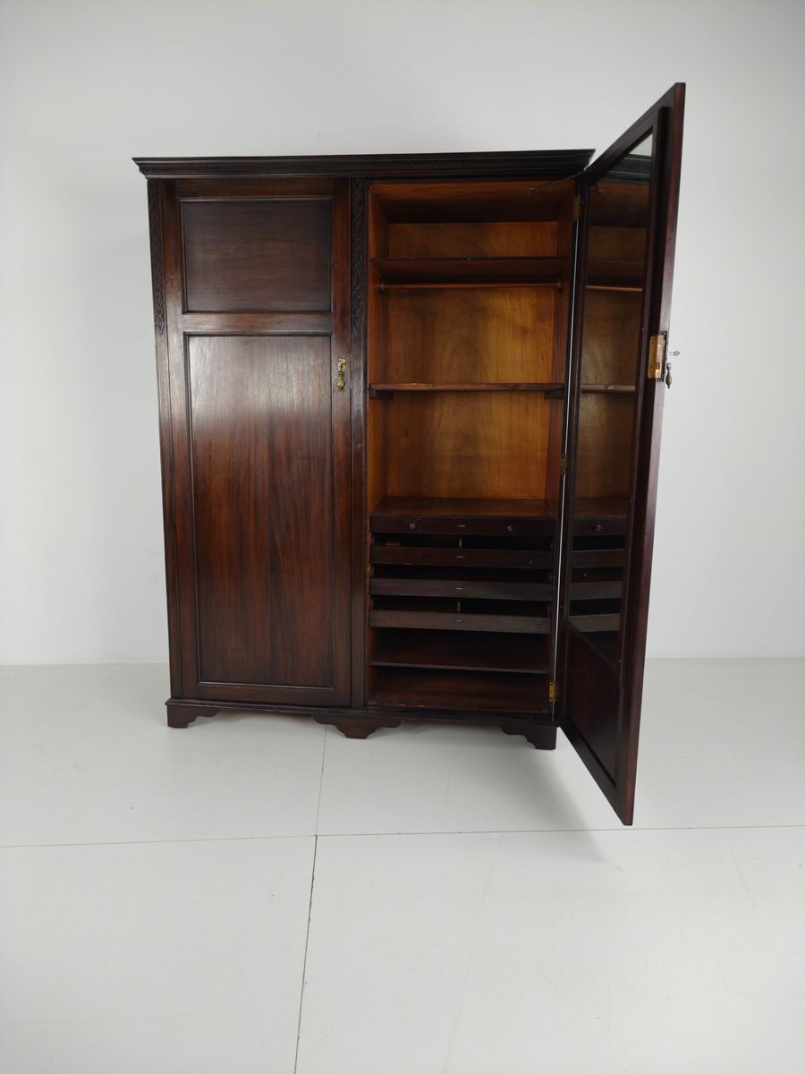 Art Deco Mahoniehouten Garderobekast Voor Dames Van Waring & Gillow – Ca. 1920 image 18