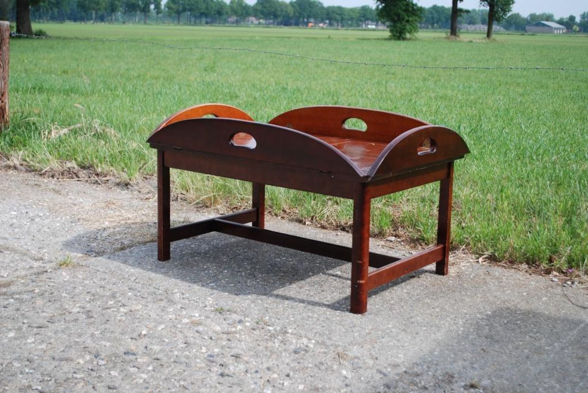 Butler Boat Table Mahonie, Boot Tafel image 6