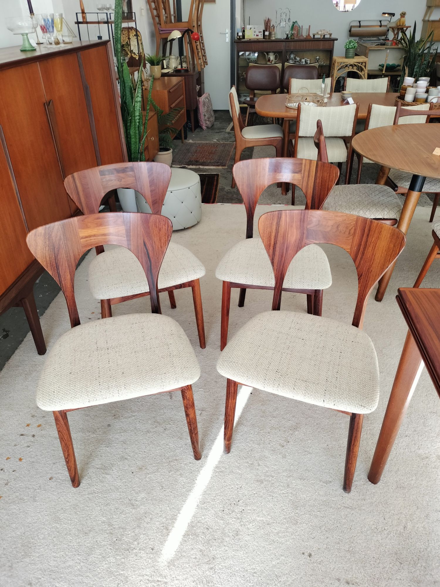 Vintage Set Van 4 Eetkamerstoelen, Nils Koefoed image 10