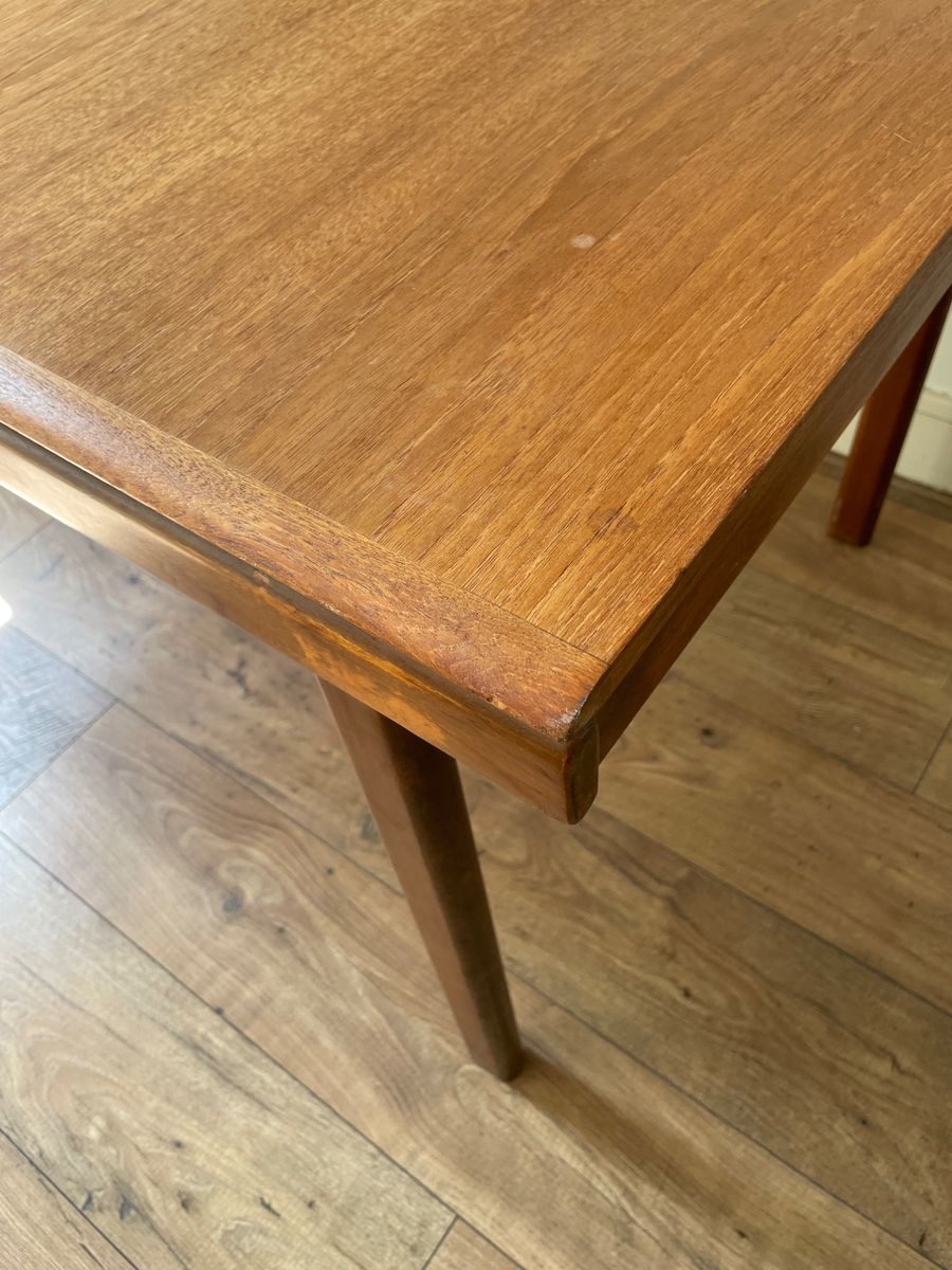 Eettafel | Teak | Jaren 60 | Verlengbaar image 9