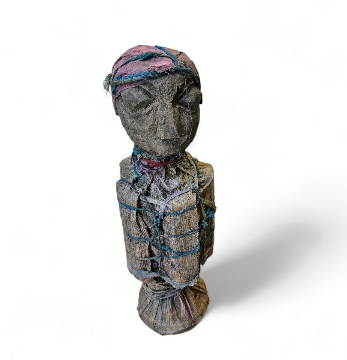 African Sculpture / Multi Material Figure / Height 65 Cm / 1970s image 16