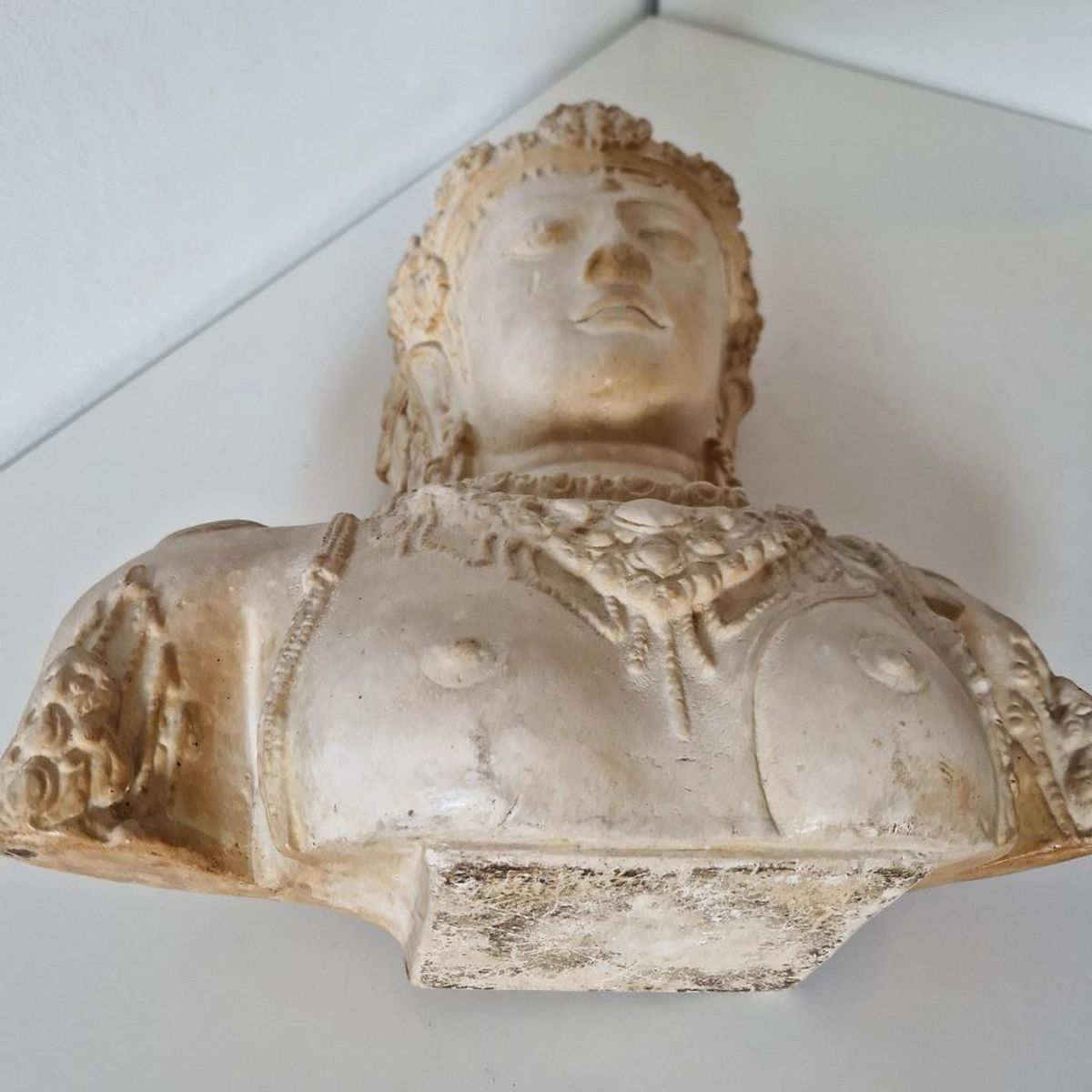 Antiek Orïentaals Beeld God India Godin Buste Beeld image 11