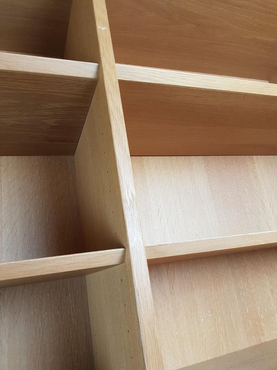 Vintage Grote Eiken Boekenkast Deens | Fineer Oak Danish image 14