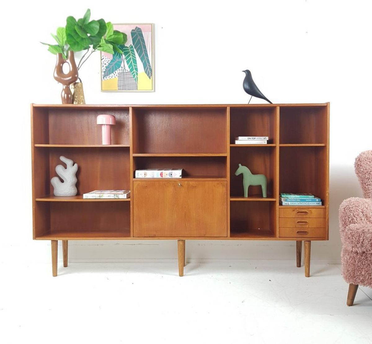 Vintage Grote Buffetkast | Highboard Teak Danish image 2