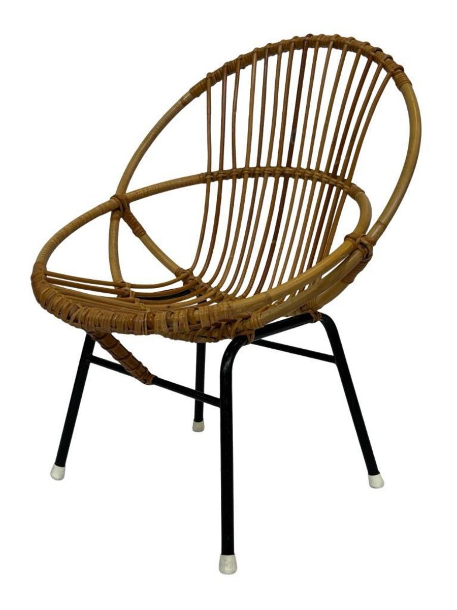 Vintage Rotan Stoel Dirk Van Sliedregt Rohe Noordwolde 1960 image 7