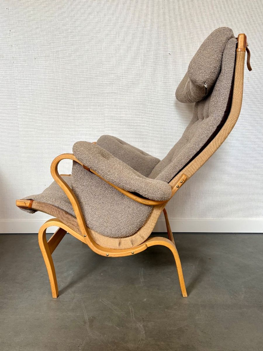 Pernilla Lounge Chair By Bruno Mathsson Sweden Dux image 11
