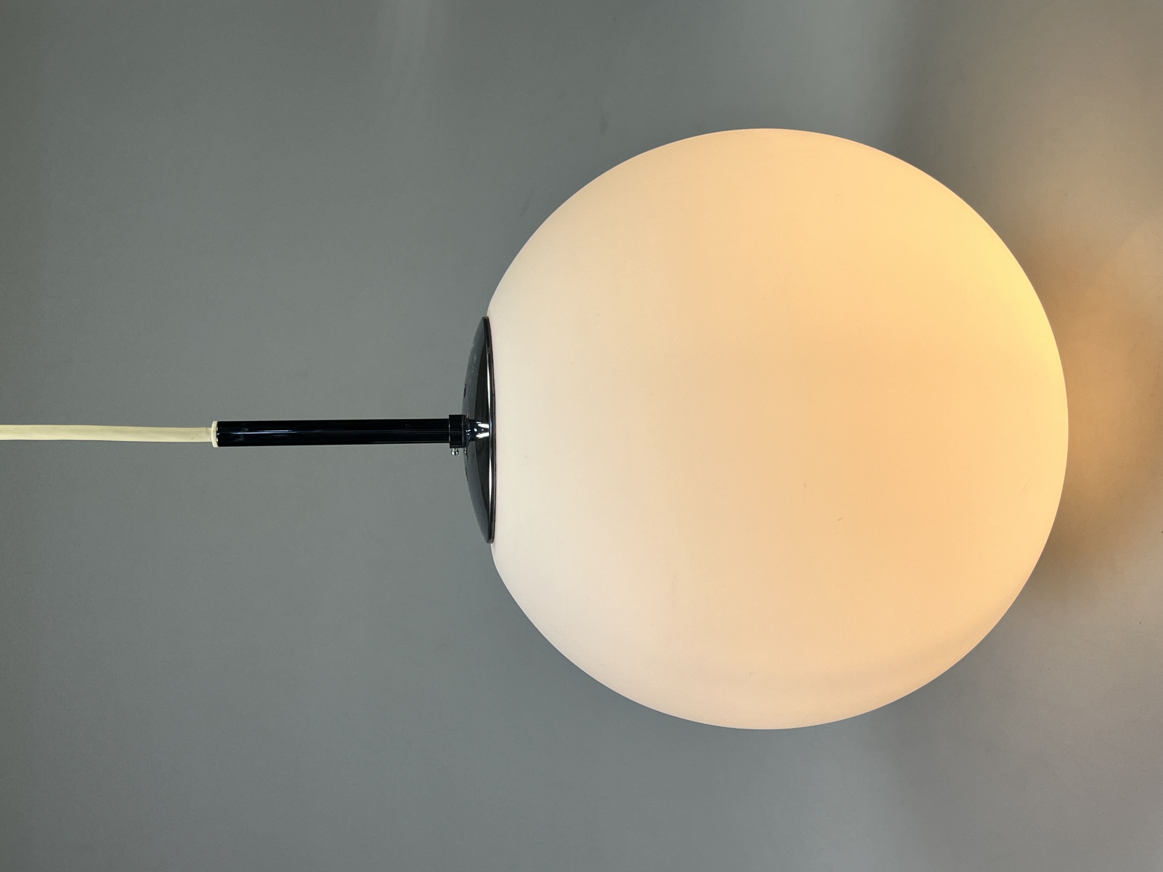 Vintage Glazen Bollamp / Hanglamp, Glashütte Limburg, Duitsland 1960's image 7