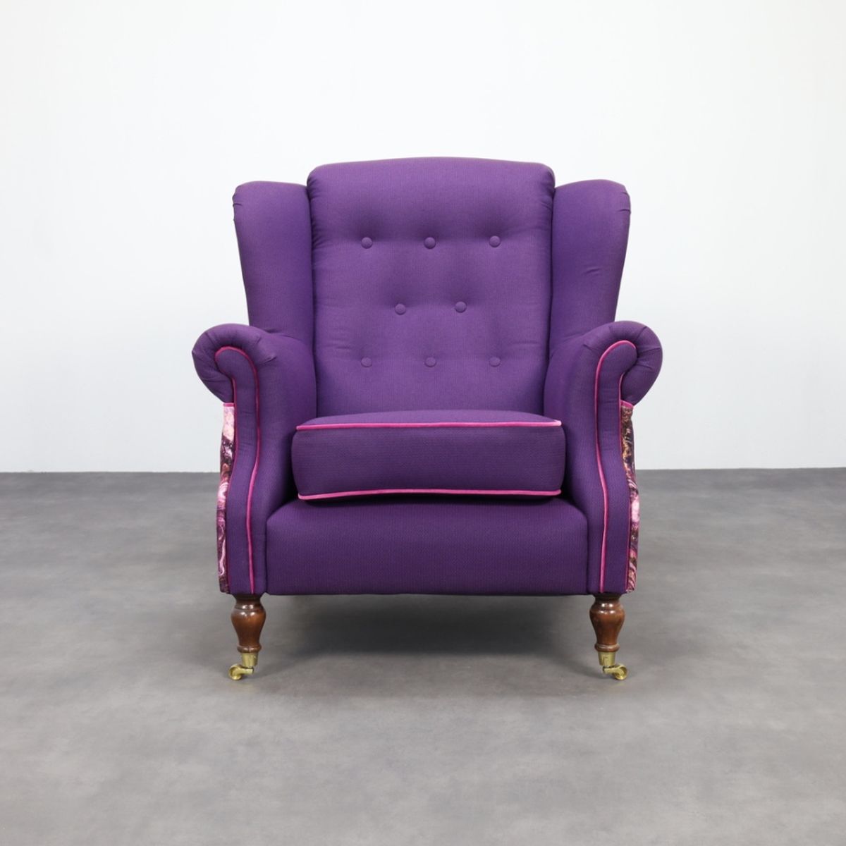 Classic Wing Chair In The Style Of Howard & Sons, 1960s image 3