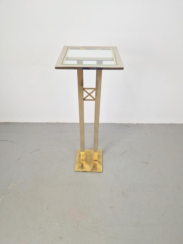 Regerncy Fratelli Orsenigo Zuil Messing Chrome Side Table 70 image 12