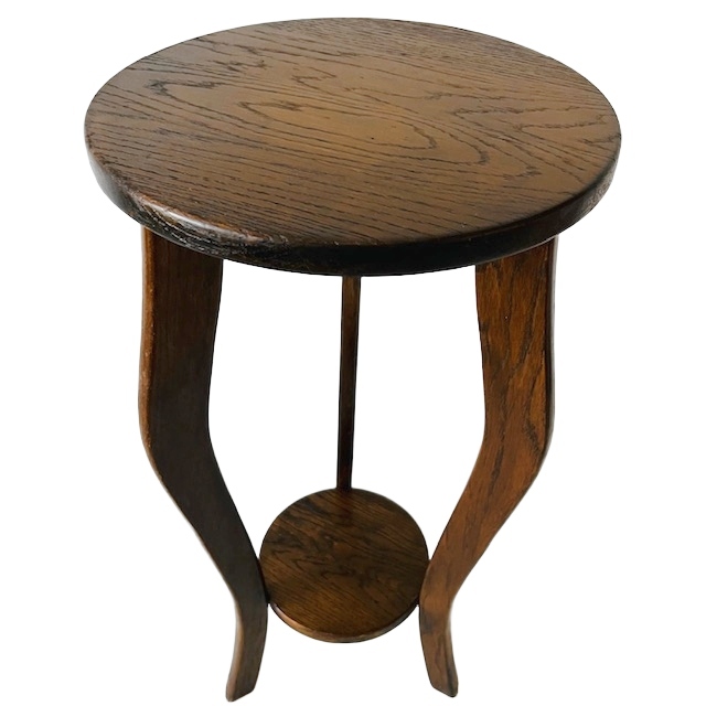 Vintage Plantentafel Hout Brown Bij Reliving