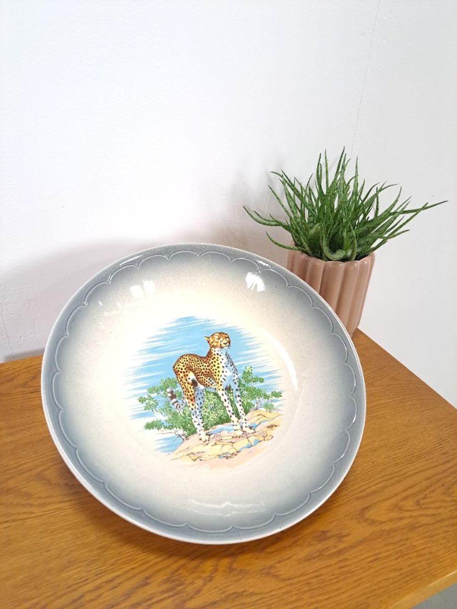 Vintage Porseleinen Schaal Cheetah Italy image 8