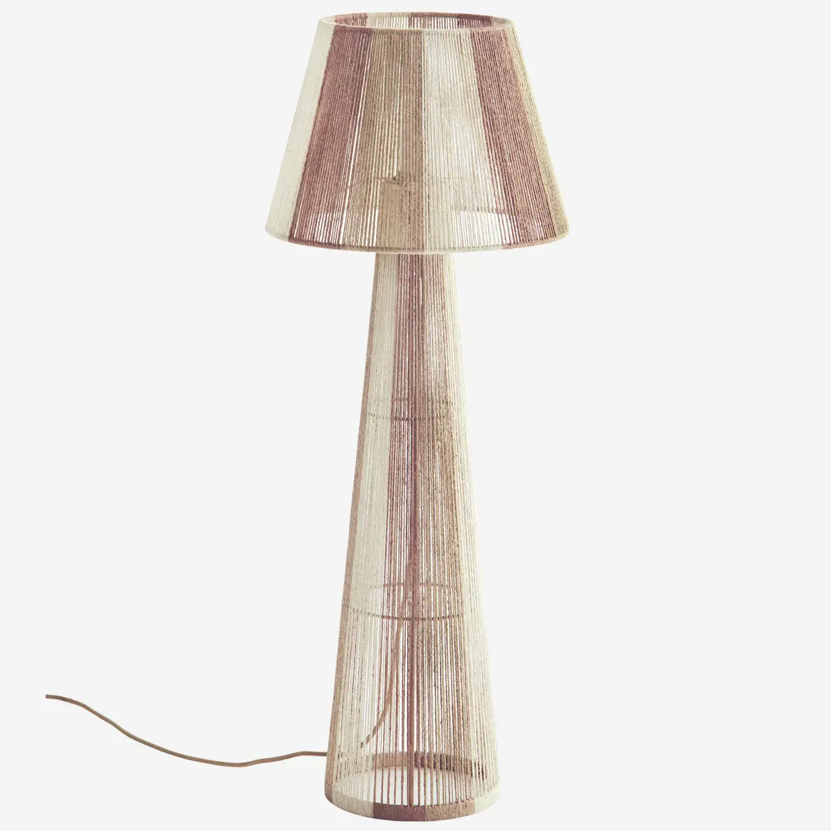 Madam Stoltz Vloerlamp Pink-Naturel image 2