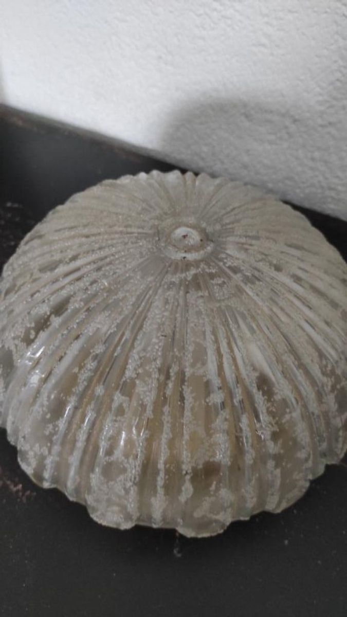 Vintage Plafondlamp Glas Rond image 2