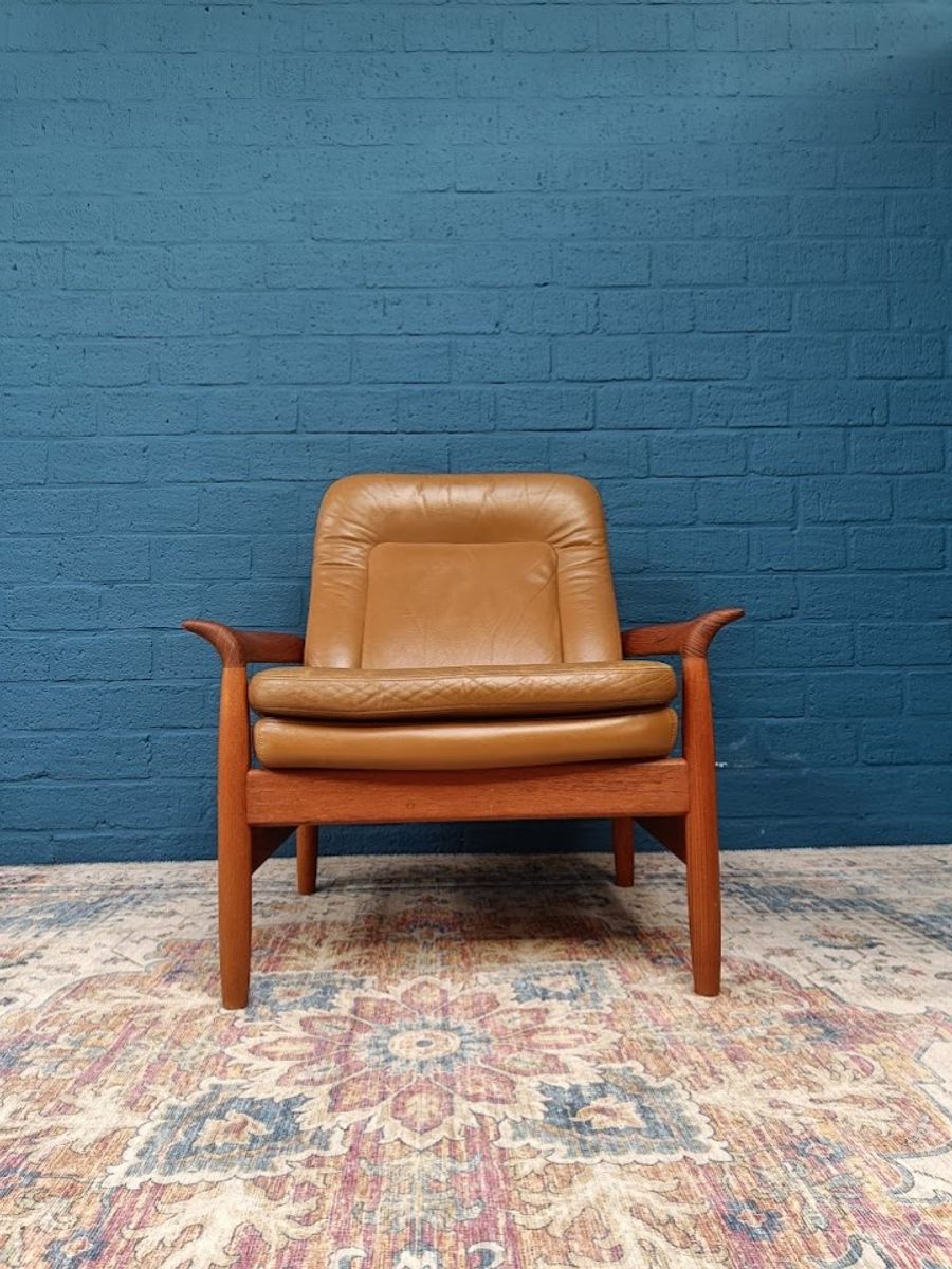 Vintage Fauteuil Met Voetenbank, Deens Design image 19